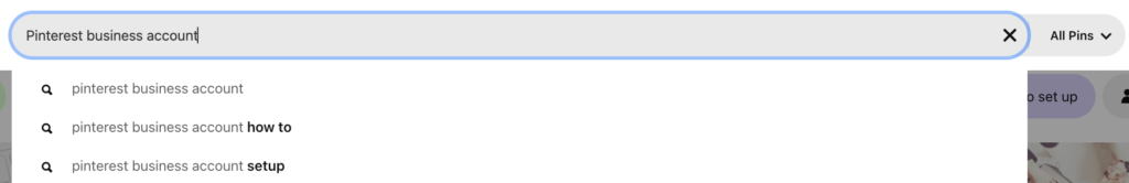 How to find pinterest keywords.