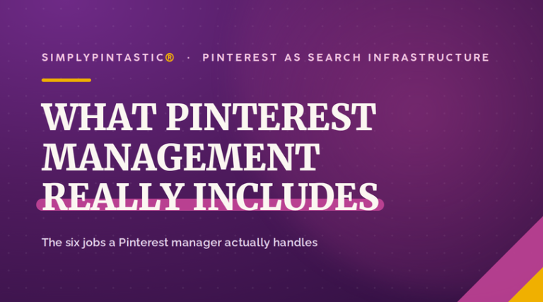 What Pinterest management really includes